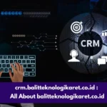 CRM Balitteknologikaret.co.id